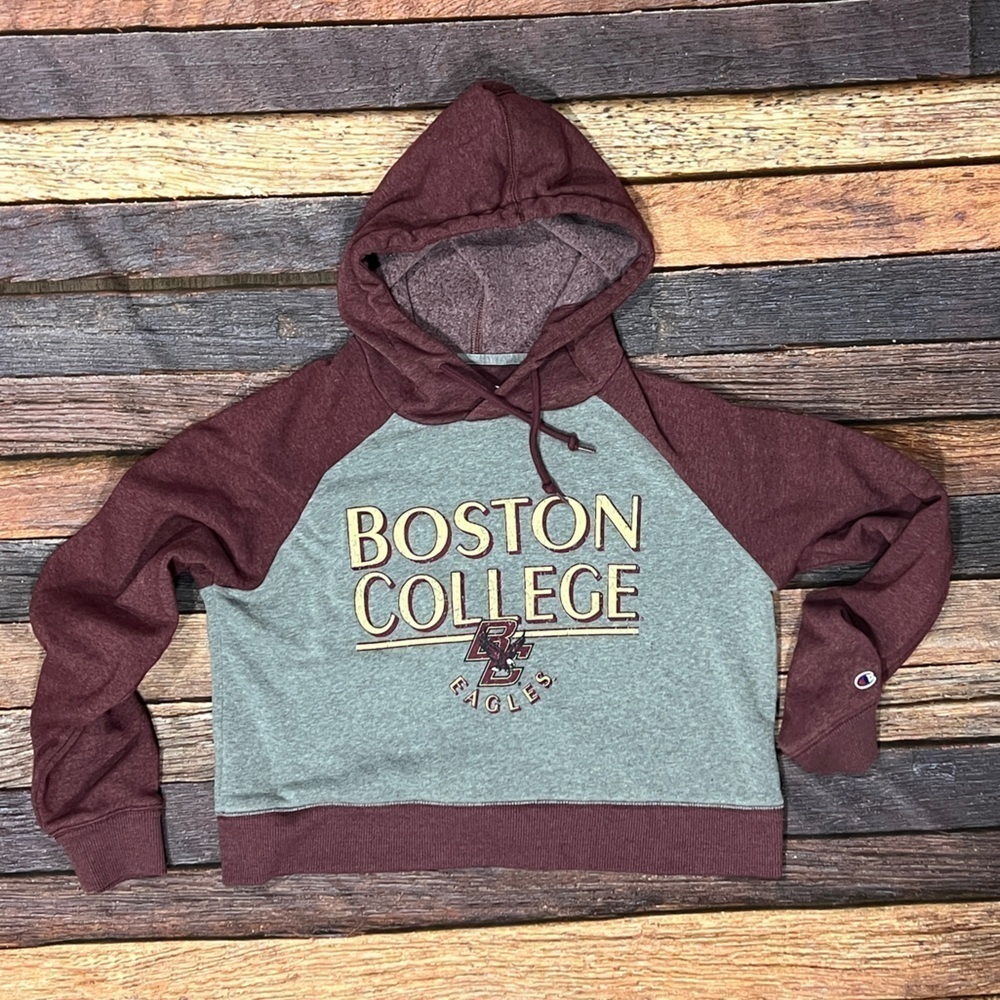 Boston College Eagles Hoodie Pullover Jumper Collegiate Sweatshirt Womens